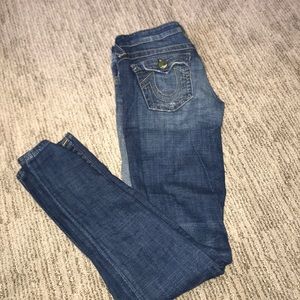 Kids distressed true religion jean